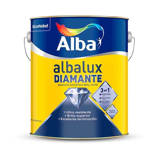 Esmalte Sintetito Brillante Gris 4 Lts Albalux