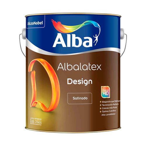 Látex Interior latex Satinado 10Lts Alba