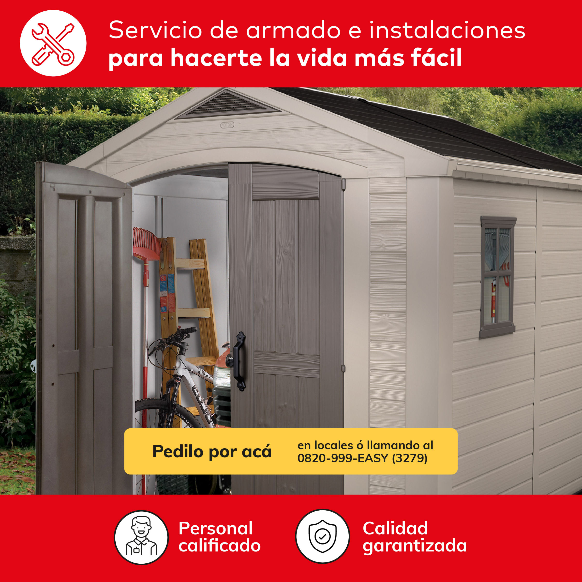 Armado de Depósito Jardin - A Partir De 10,01 Mt.3  - Easy Santiago
