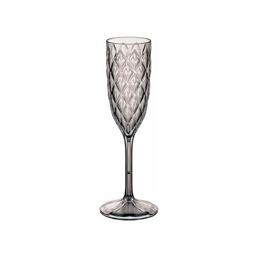 Copa Champagne Plastico Cristal Ambar Plasutil