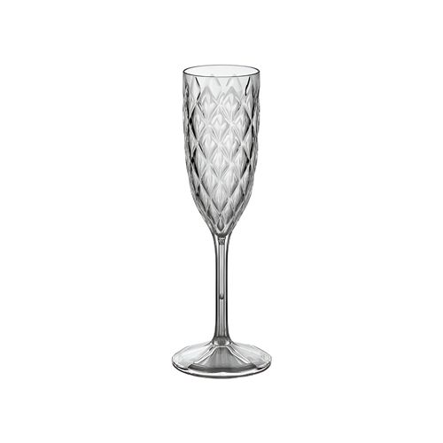 Copa Champagne Plastico Cristal Transpa Plasutil