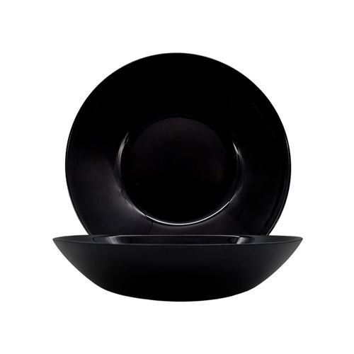 Plato Hondo Diwali Negro 20 Cm Luminarc