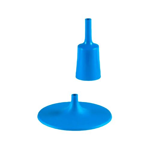 Kit Floron Portalámpara E27 Plástico Azul Cabletextil