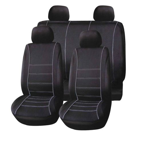 Fundas De Asiento Suede Negro PoliAuto