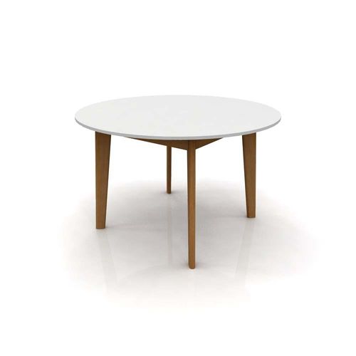 Mesa Comedor Redonda 120X120X78 Cm Blanca