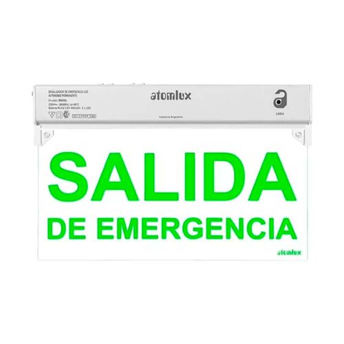 Señalizador Led Salida De Emergencia Atomlux