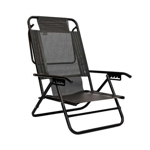 Reposera Playa Black 5 Posiciones Con Coversol-80054 Descansar
