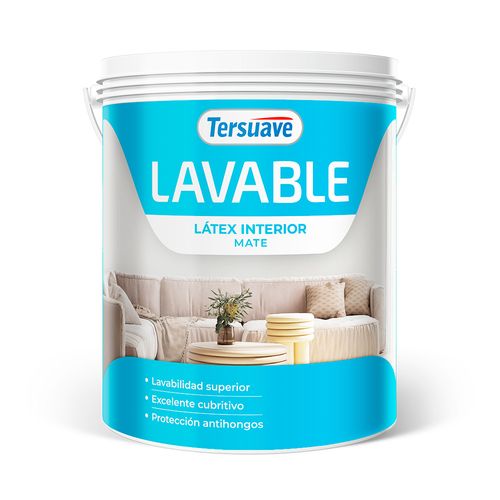 Latex Interior Lavable Blanco Mate 4 L Tersuave