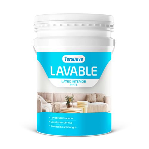 Latex Interior Lavable Blanco Mate 20 L Tersuave