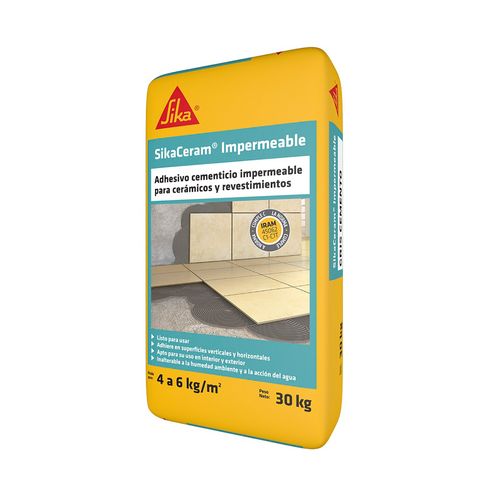 Adhesivo Impermeable Ceramico 30 Kg Sikaceram