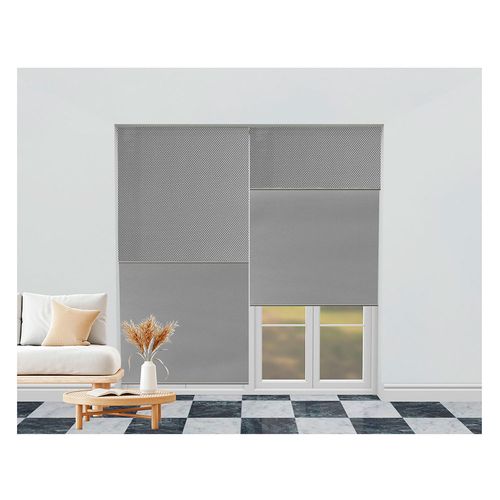 Cortina Enrollable Sunscreen 160X165 Cm Gris Cotidiana