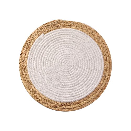 Individual Yute Combinado Blanco 36 Cm Dansk
