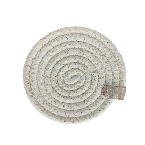 Set x4 posavasos hilo 11cm lurex