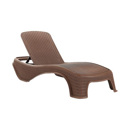 Reposera Rattan Dubai Marrón 197X38X40 Cm Garden Life