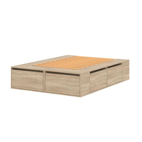 Cama Box Moderna Roble Kendal Dielfe