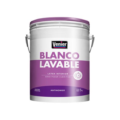 Latex Interior Lavable Blanco 5 Kg Venier