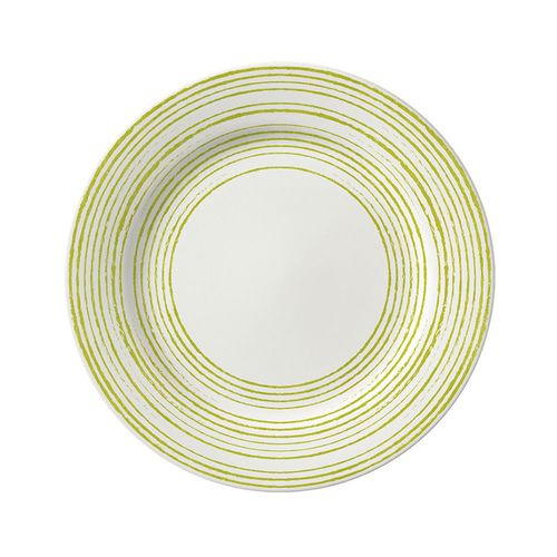 Plato Playo 24Cm Trazos Verde Corona