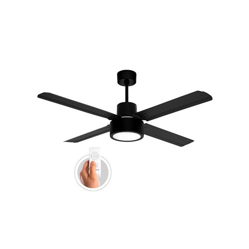 Ventilador Techo 4P Metal 3418R Negro Protalia