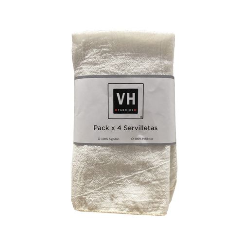 Pack 4 Servilletas Gasa Premium 50X50Cm  V.H.Fabrics