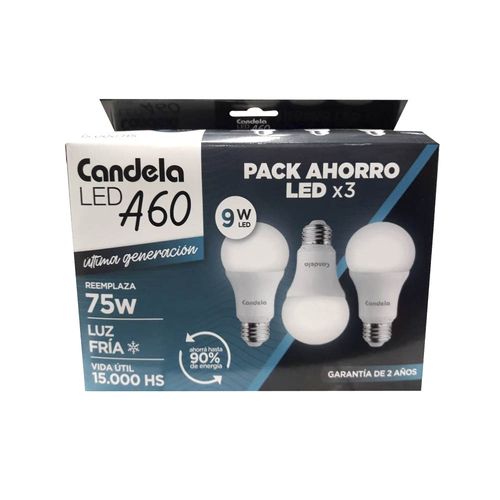 Lampara Led 9 W Fria X 3 U Candela