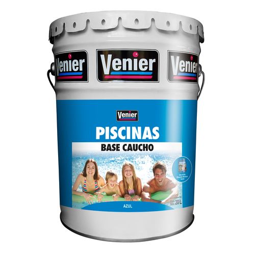 Pileta Caucho Sintetico Azul 20Lt Venier