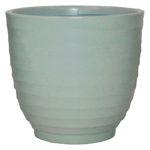 Maceta Cerámica Lucia Gris Claro 14 Cm Outzen