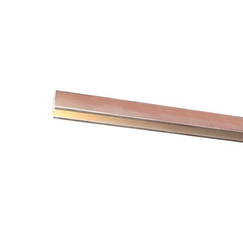 Listel Aluminio Dorado Brillo 10x10x2500 Moldumet