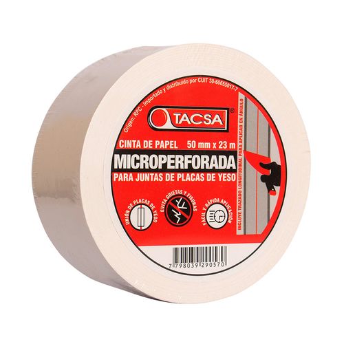 cinta de papel microperforada 50mm x 23m