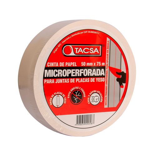 cinta de papel microperforada 50mm x75m