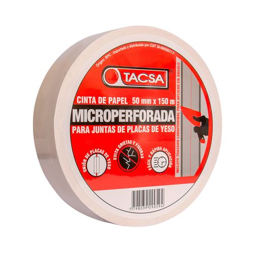 Cinta De Papel Microperforada 50Mm X150M
