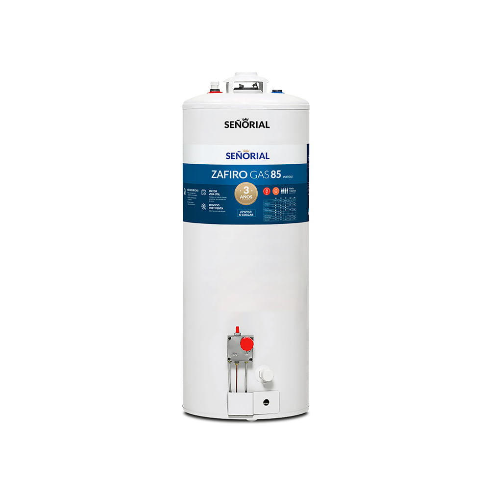 Termotanque Multigas 83 Lts 5000 Kcal/H Blanco TSZP1-85 Señorial