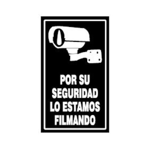 Cartel Autoadhesivo Lo Estamos Filmando 10X17 Cm Randon