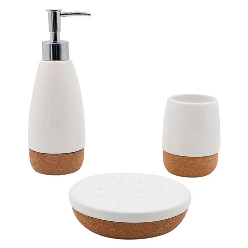 Set accesorios baño Dúo 3 piezas Cotidiana