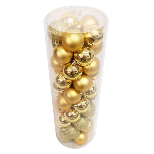 Esfera Navidad 6 Cm Dorado 50 Unidades  Cotidiana