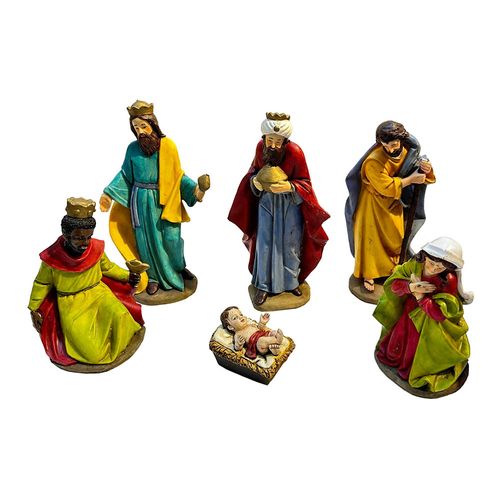 Pesebre navidad Tradicional 6 piezas Cotidiana