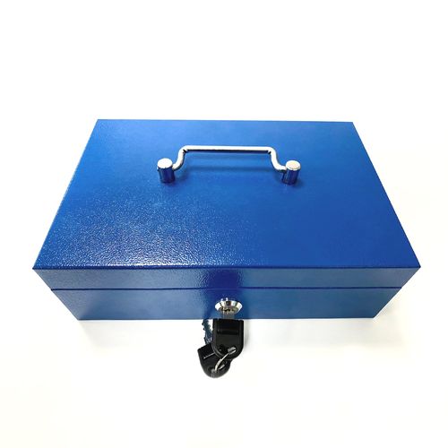 Caja Porta Valores Azul 27X18X9 Eurotecno