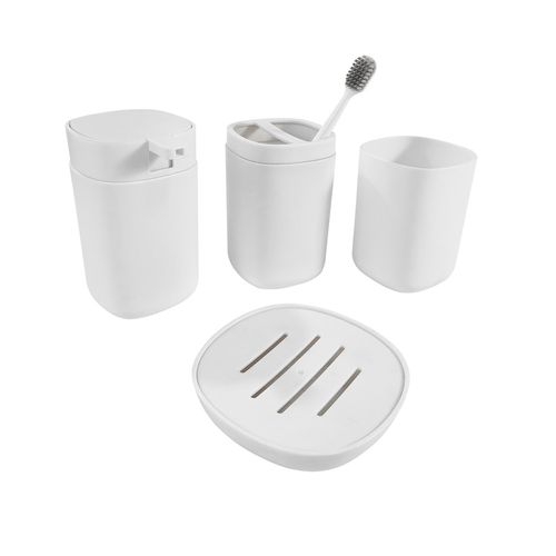 Set X4 Accesorios Baño Blanco Mate Dansk