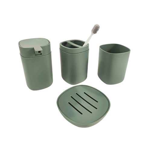 Set X4 Accesorios Baño Verde Dansk