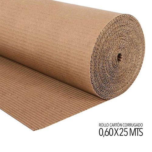 rollo carton corrugado 60cm x 25m cap la