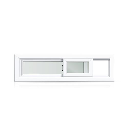 Ventana Pvc Mco 90 Patag.4Mm 150X40 Derecha Fracas