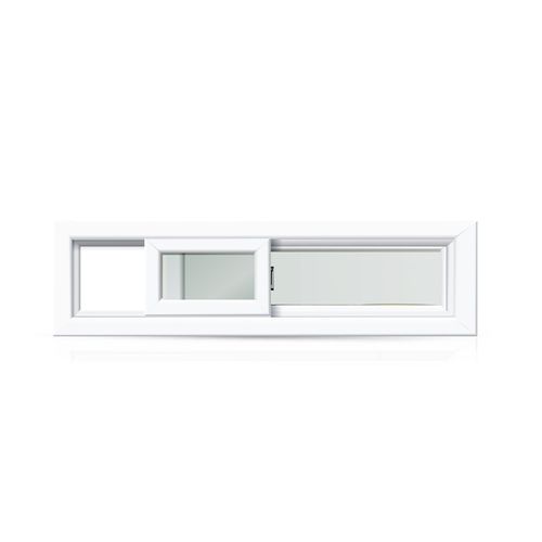 Ventana Pvc Mco 90 Patag.4Mm 150X40 Izquierda Fracas