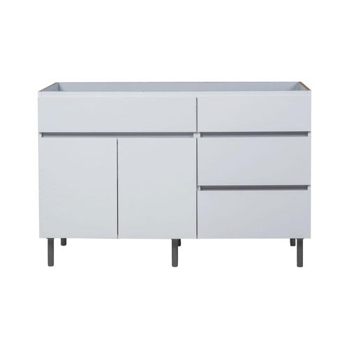 Bajomesada 2 Puertas 3 Cajones Blanco Norte Livorno 120 Cm Ricchezze