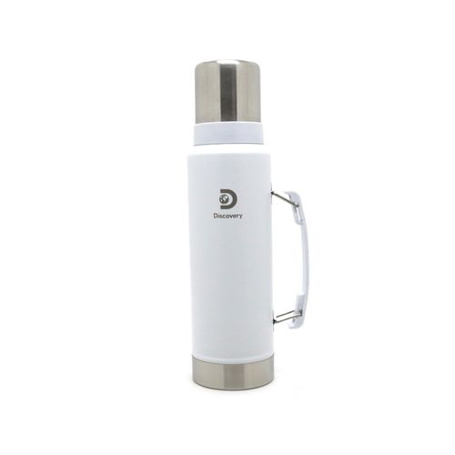 Termo Con Manija 1300 Ml Blanco Discovery