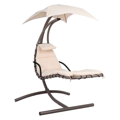 Silla Colgante 135X200X190Cm Beige Metalica Outzen