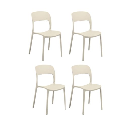 set x 4 silla sil gris
