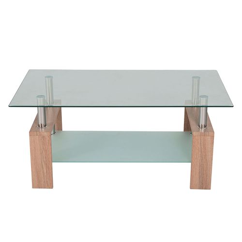 Mesa centro natural 44x100x60 cm M+Design