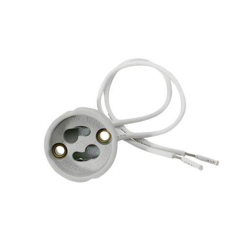 zocalo gu10 con cable 10cm x10unidades