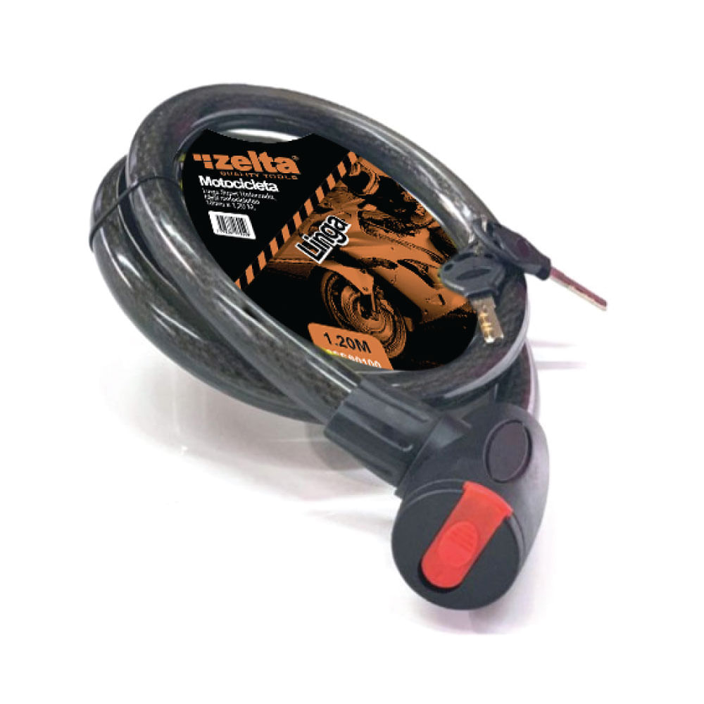 Linga Motocicleta Acero 22 Mm x 1.20 Mts Negro Zelta