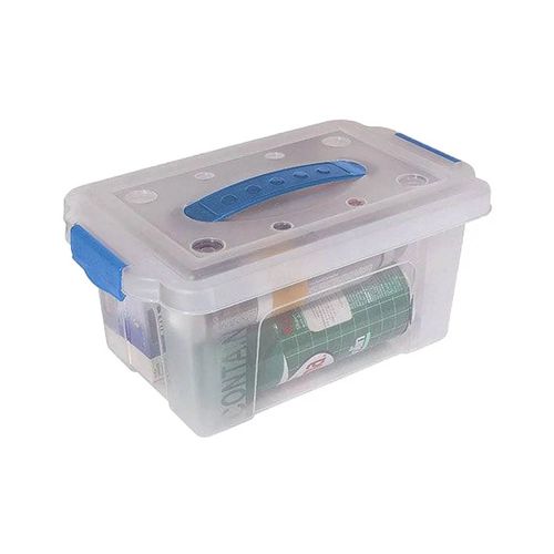 Caja Organizadora Con Manija Transparente 4.25 Lts Sao Bernardo
