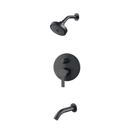 Canillas Calyx Ducha Embutir Fusion Metal Negro Hydros
